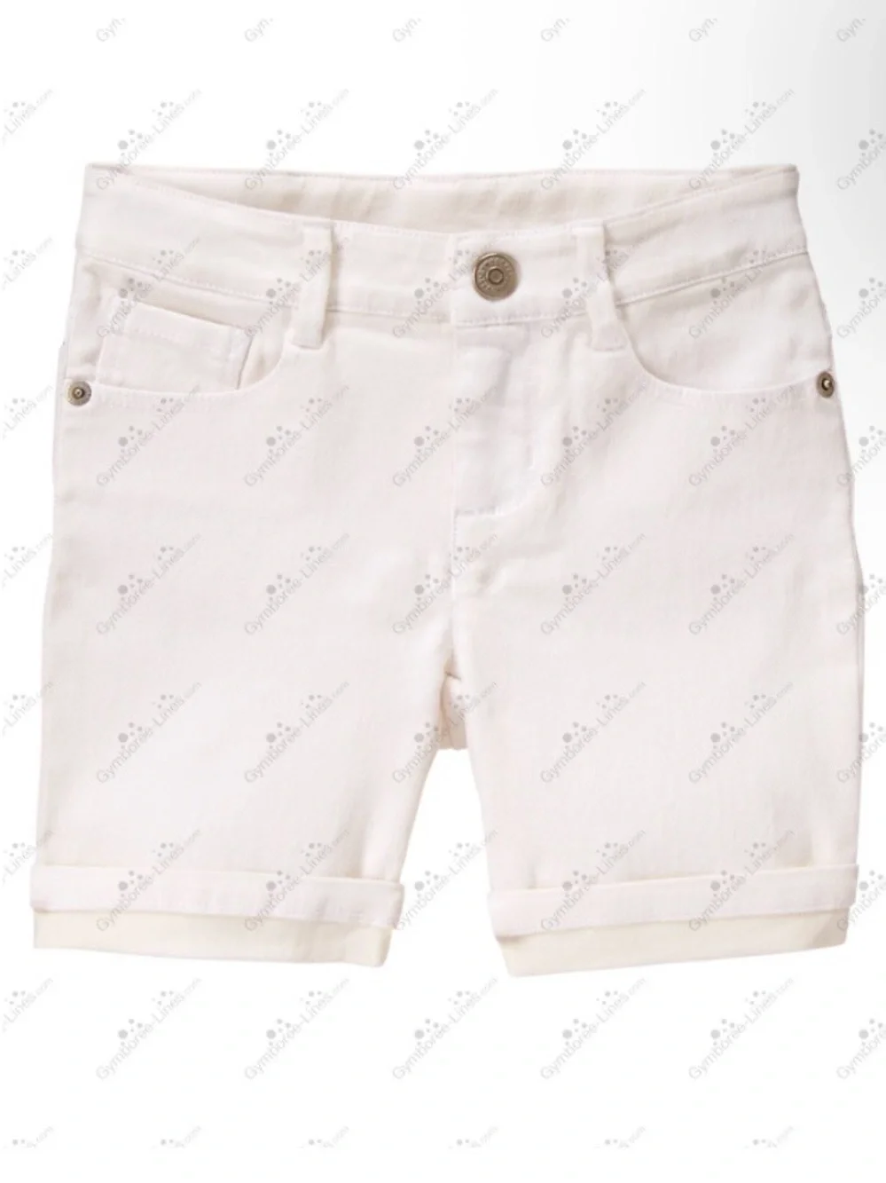Gymboree Girls Solid White Bermuda Shorts Size 5
